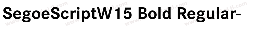 SegoeScriptW15 Bold Regular字体转换